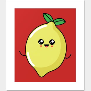 Kawaii Lemon Posters and Art